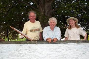 volunteers planting at Wells-Turner Library