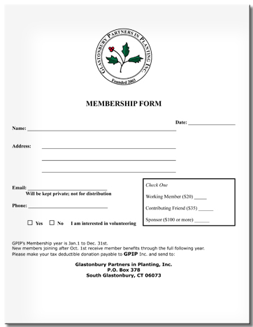 Membership form